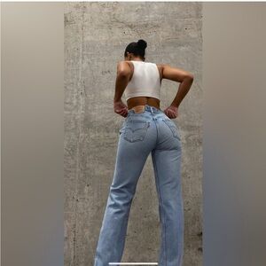 2001* Vintage LEVIS 505 8 miss L 30x34 light wash jeans! Long inseam! 501 27/28